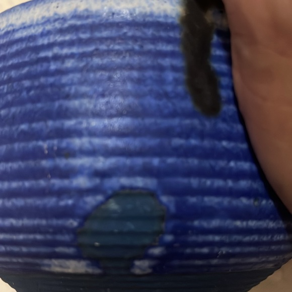 McCarty Pottery larger cup/bowl 4 1/2” diameter 3 1/2” deep cobalt blue - Picture 6 of 6